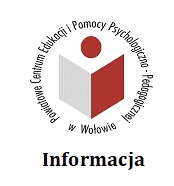 napis INFORMACJA i logo Centrum